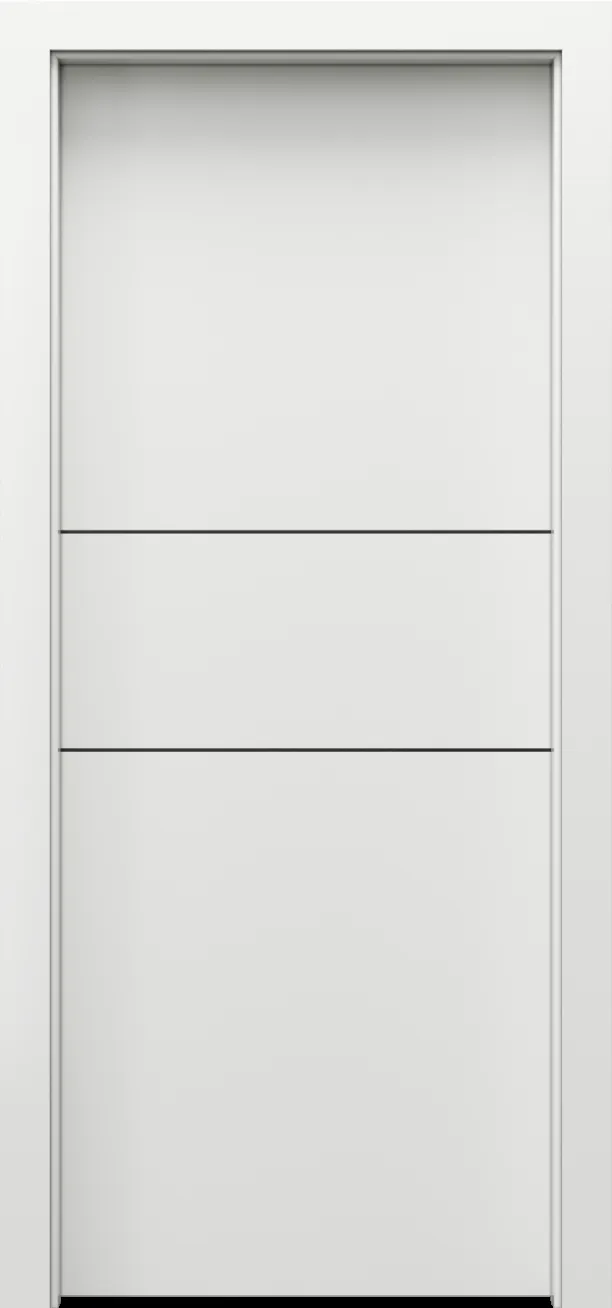 Drzwi PORTA DESIRE model 4 Czarne Intarsje