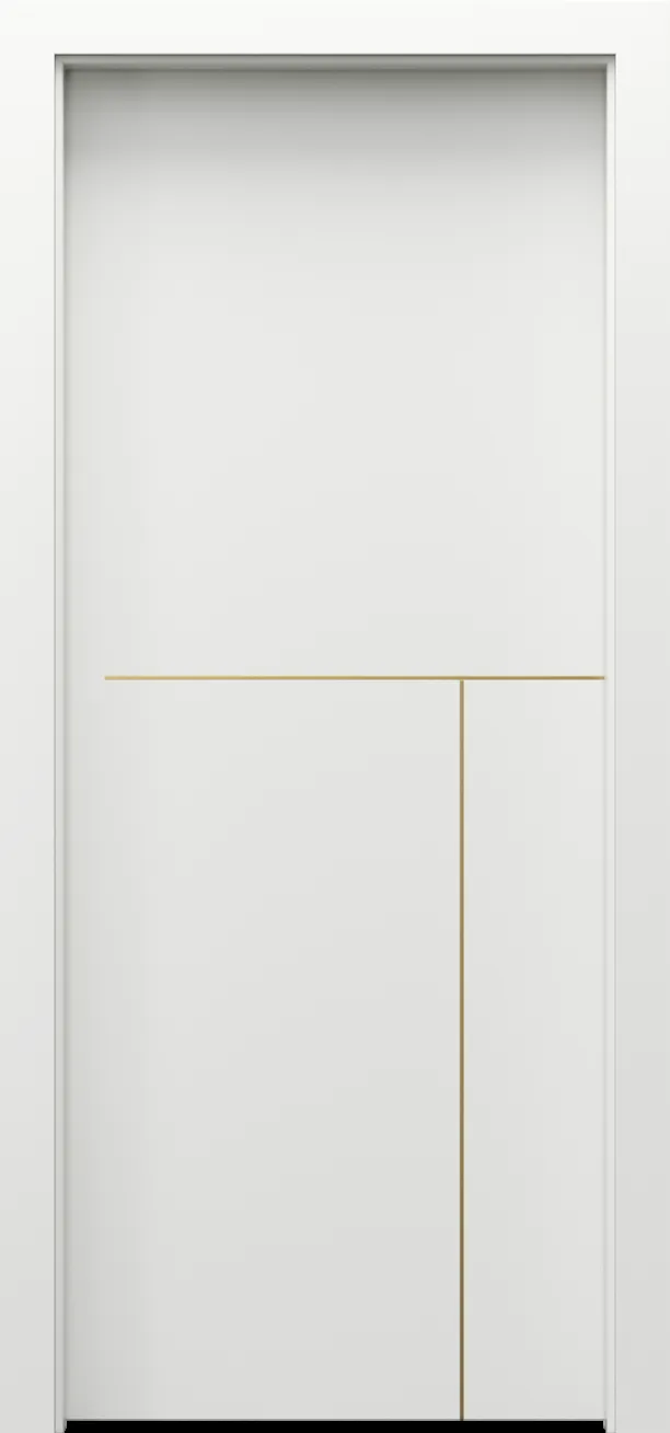 Drzwi PORTA DESIRE model 5 Złote Intarsje