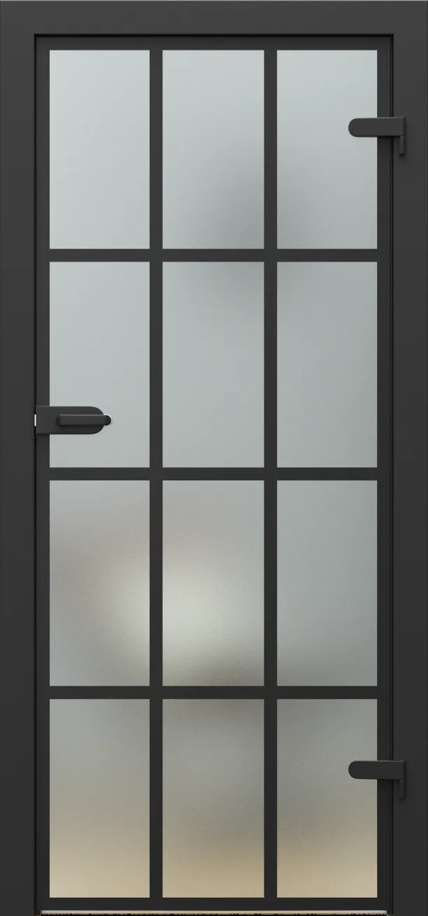 Drzwi PORTA GLASS szyba matowa z malowanymi szprosami
