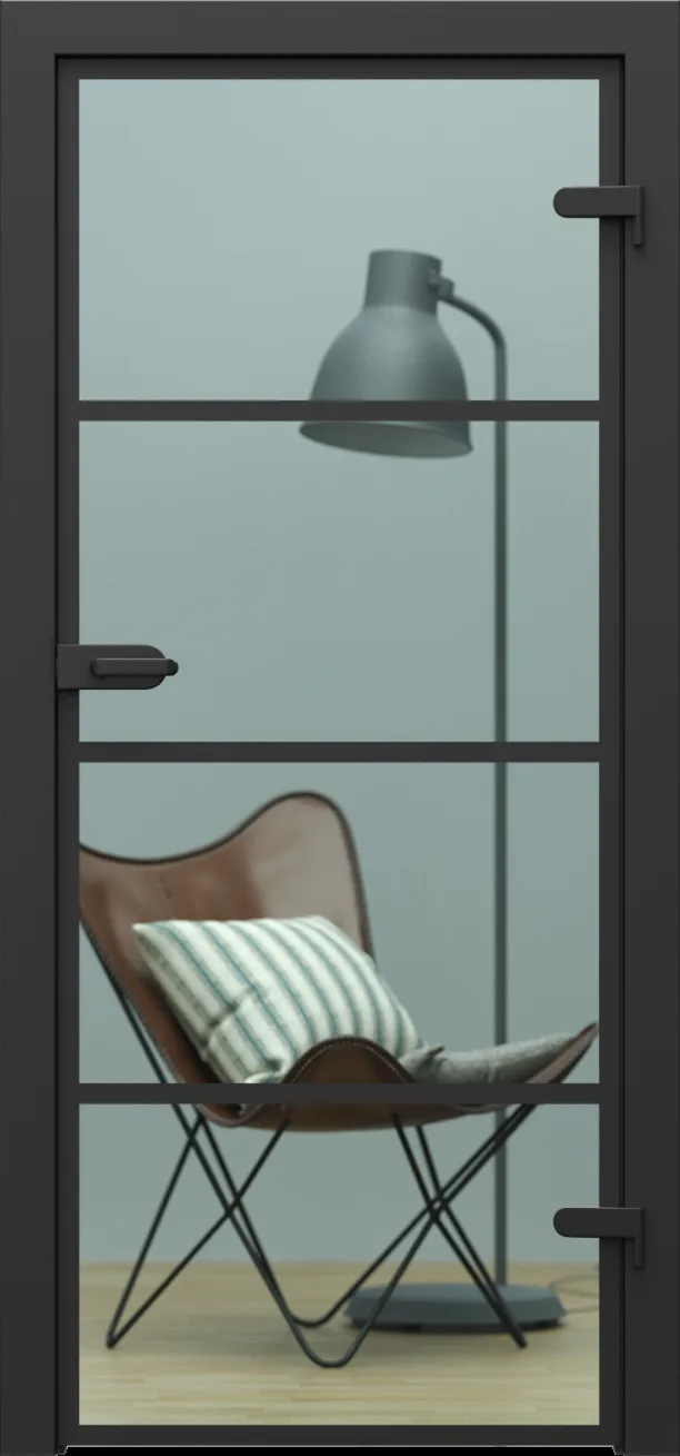 Drzwi PORTA GLASS szyba przezroczysta z malowanymi szprosami, wzór 2 -...