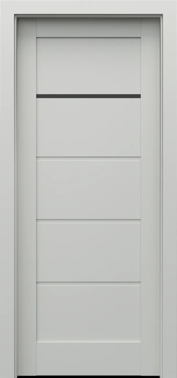 Drzwi PORTA GRANDE model G.1 z czarną szybą