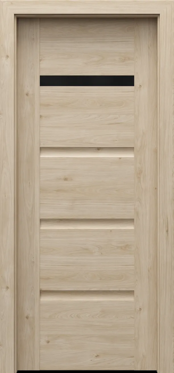 Drzwi PORTA INSPIRE model C.1 z czarną szybą