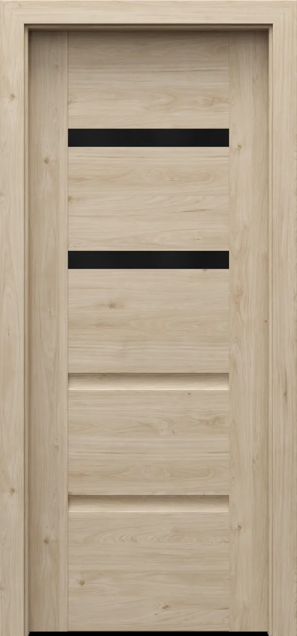 Drzwi PORTA INSPIRE model C.2 z czarną szybą