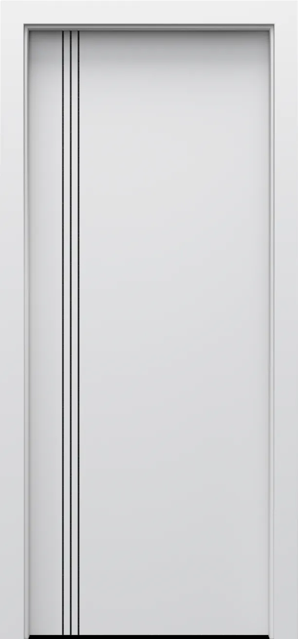 Drzwi PORTA LINE model B.1 czarne intarsje