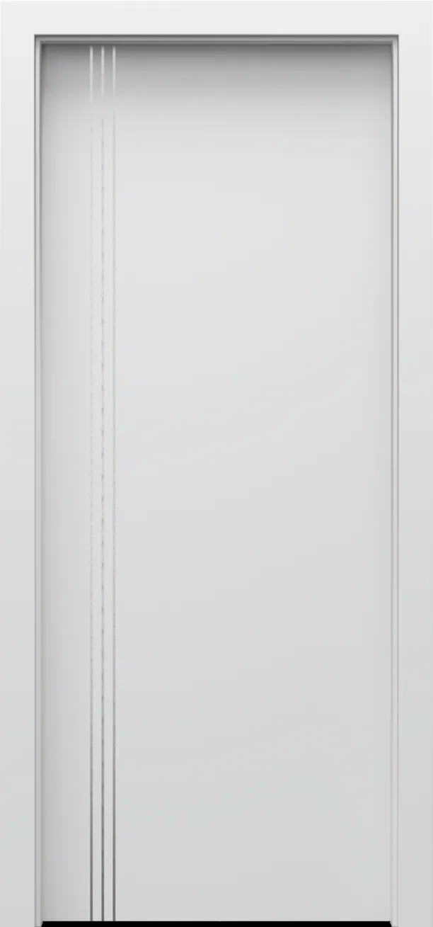 Drzwi PORTA LINE model B.1 srebrne intarsje
