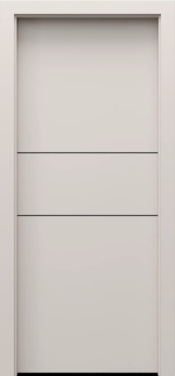 Drzwi PORTA LINE model C.1 czarne intarsje