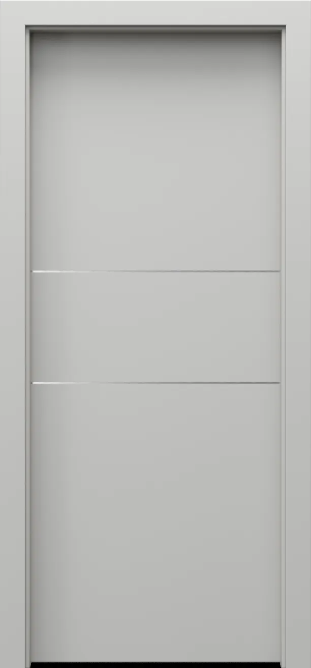 Drzwi PORTA LINE model C.1 srebrne intarsje