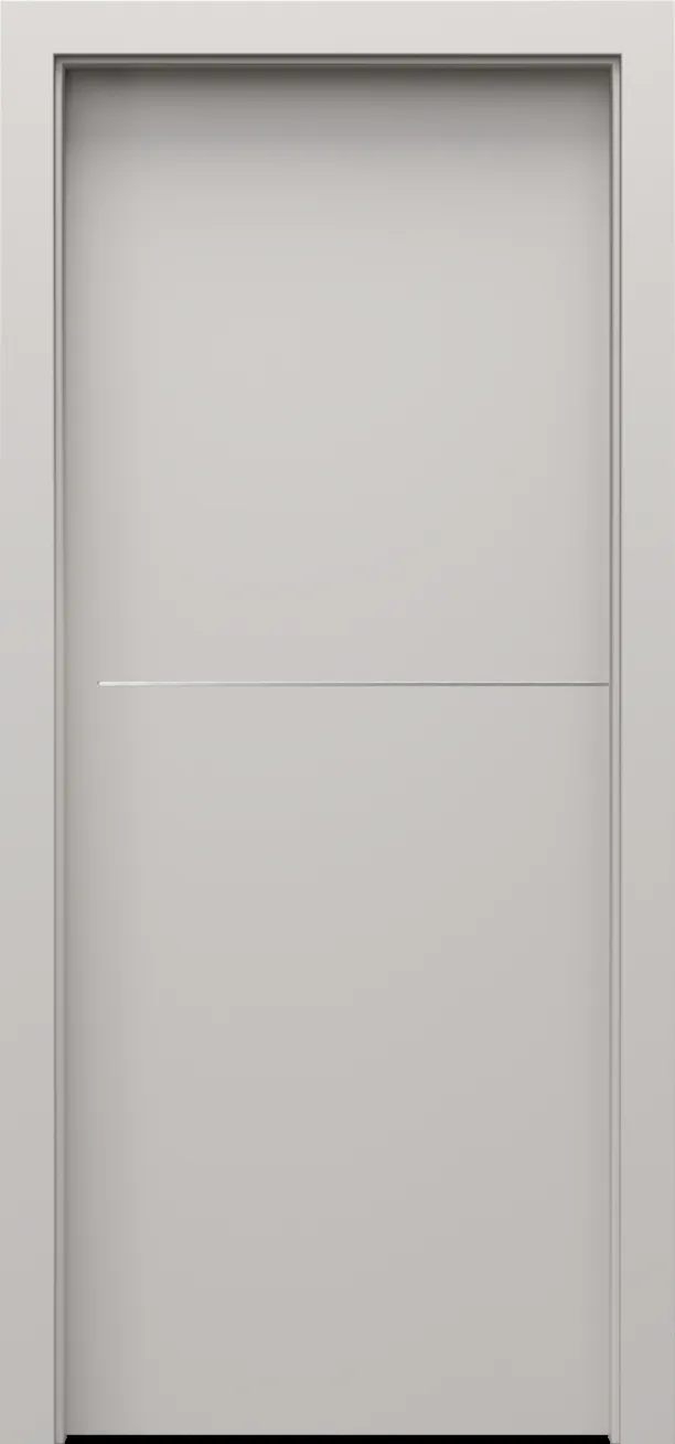 Drzwi PORTA LINE model F.1 srebrne intarsje