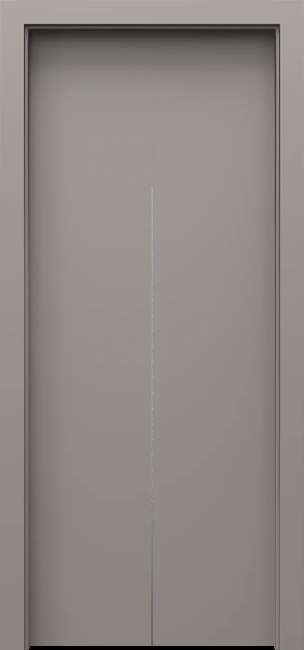 Drzwi PORTA LINE model H.1 srebrne intarsje