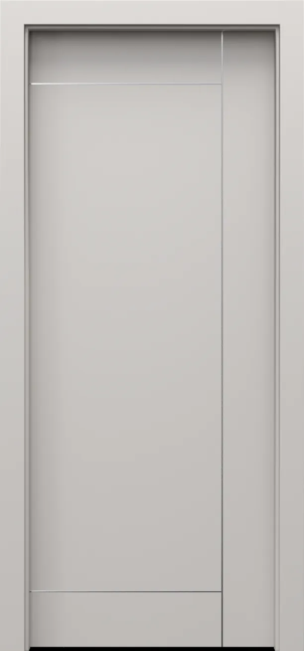 Drzwi PORTA LINE model I.1 srebrne intarsje