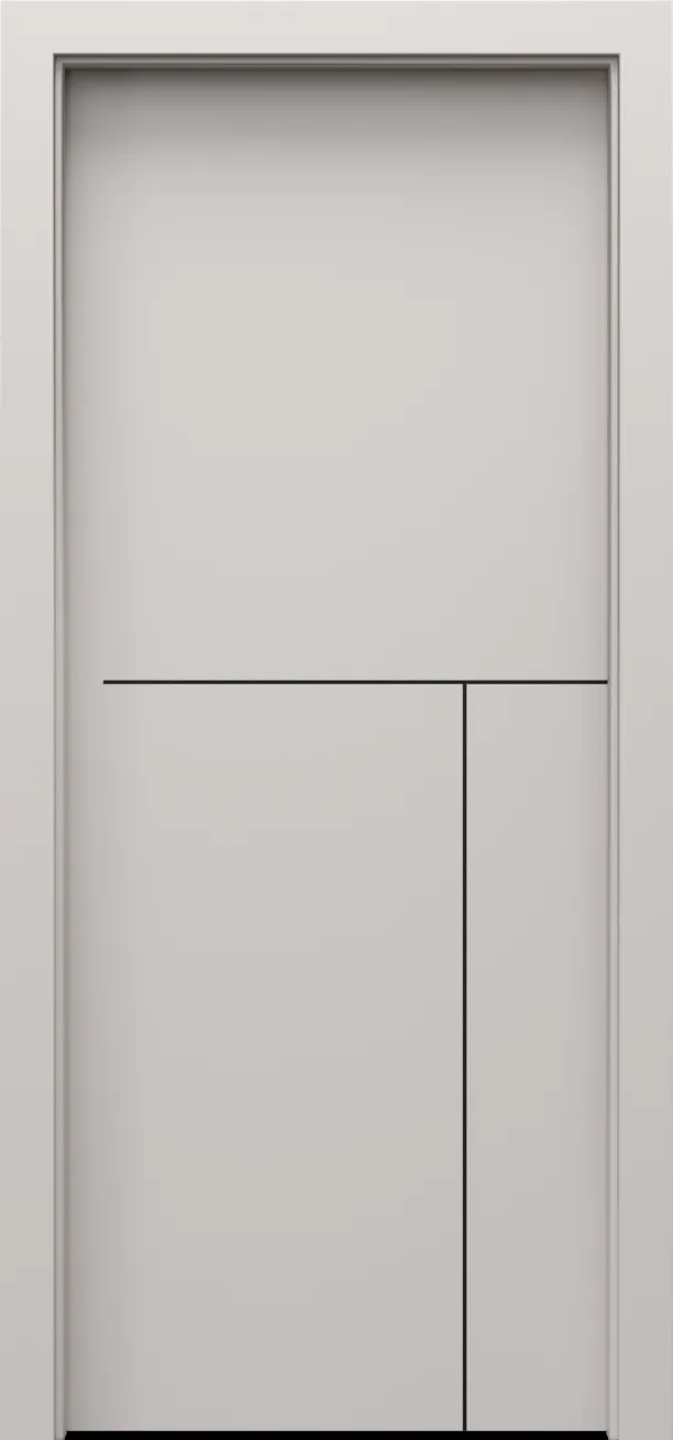 Drzwi PORTA LINE model L.1 czarne intarsje