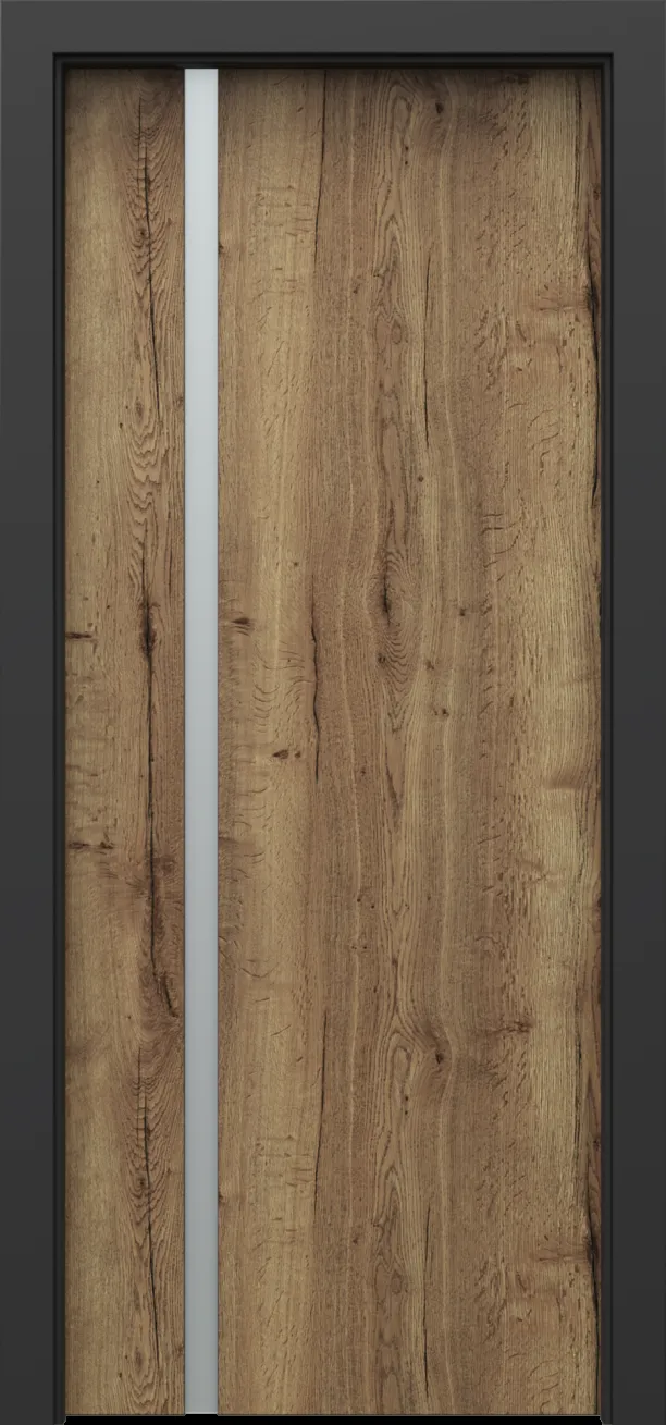 Drzwi PORTA LOFT model 4.A z czarną ościeżnicą
