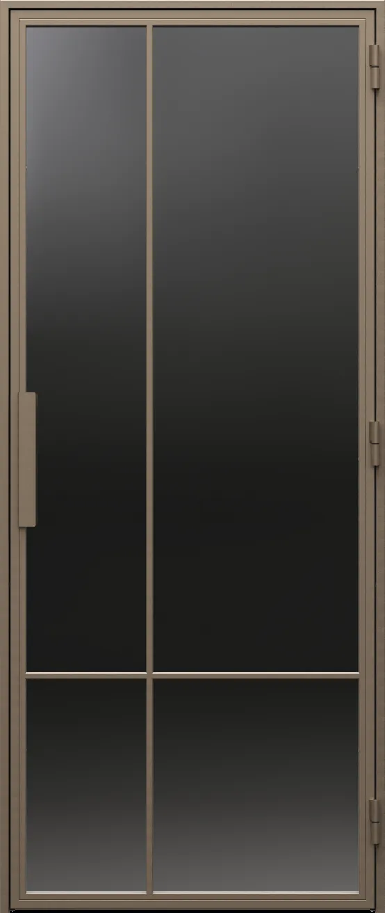 Drzwi PORTA LOFT STALOWE model 5 Szyba Dymiona Grafit